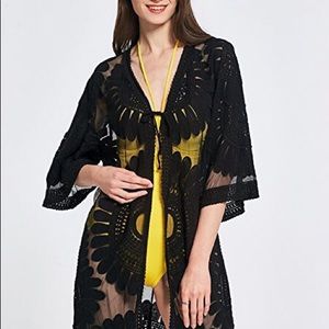 Black beach coverups
